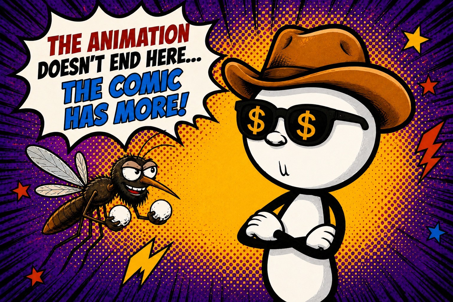 The animation does not end here, the comic has more